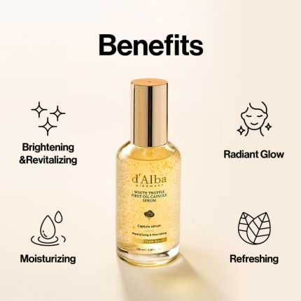 سرم کپسولی روغن ترافل سفید دالبا حجم ۱۰۰ میل